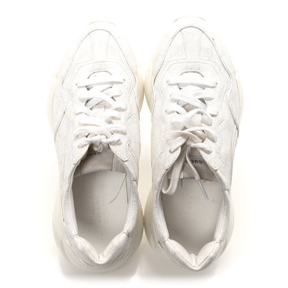 Gucci GG Supreme Monogram Womens Rhyton Sneakers 39.5 White 3 of 18