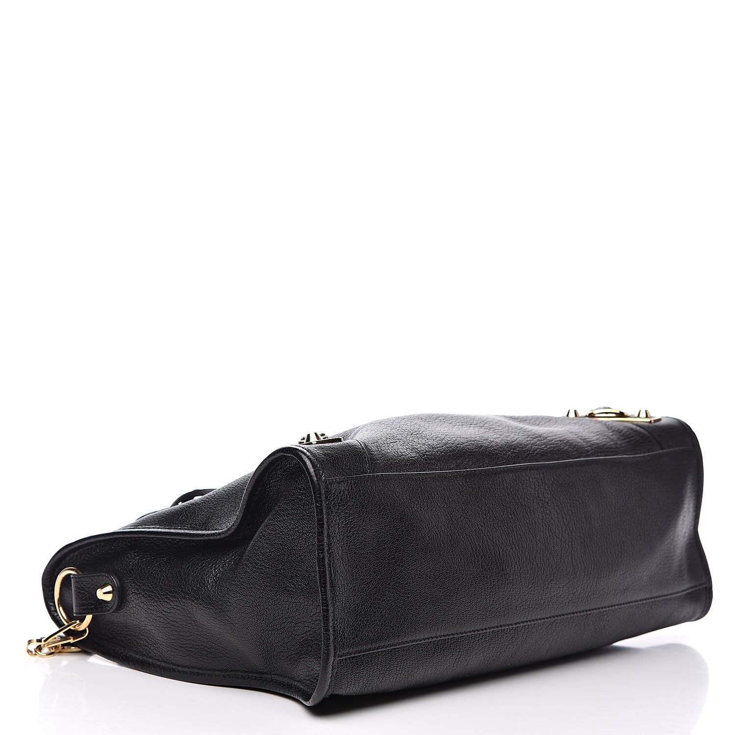 Balenciaga Chevre Gold Metallic Edge Hardware City Black 5 of 12