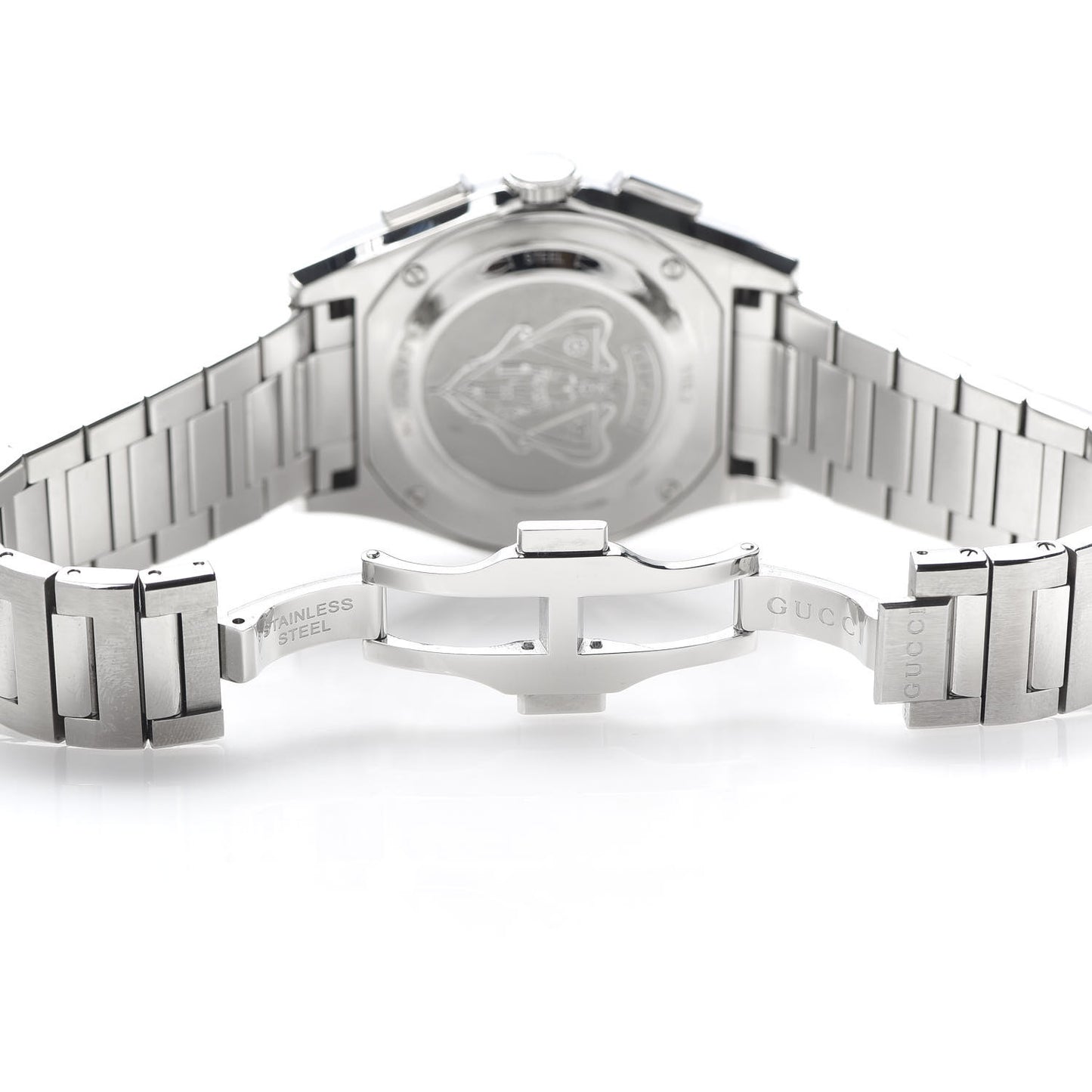 Stainless Steel 40mm Pantheon Chronograph Quartz Watch Black