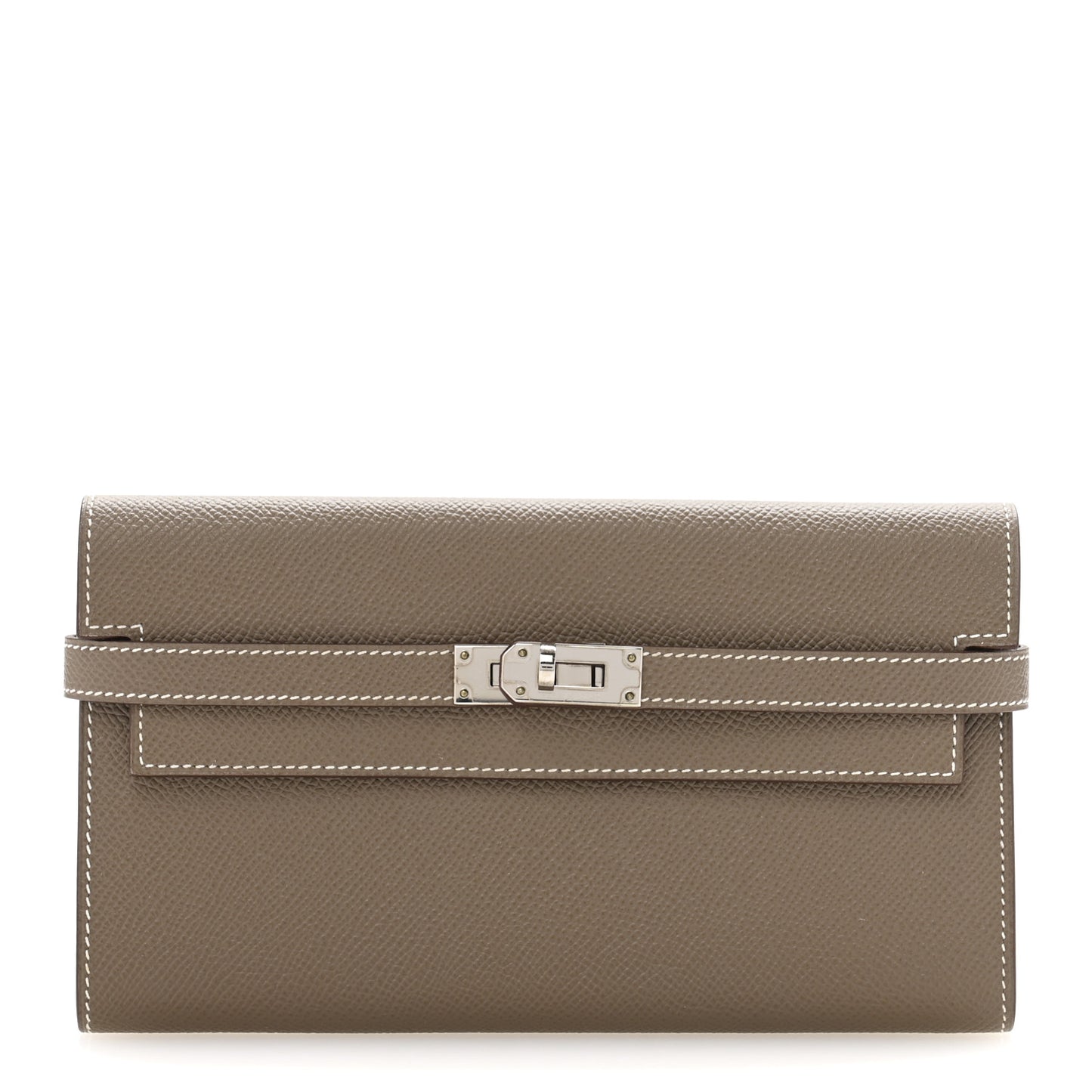 Epsom Kelly Longue Wallet Etoupe