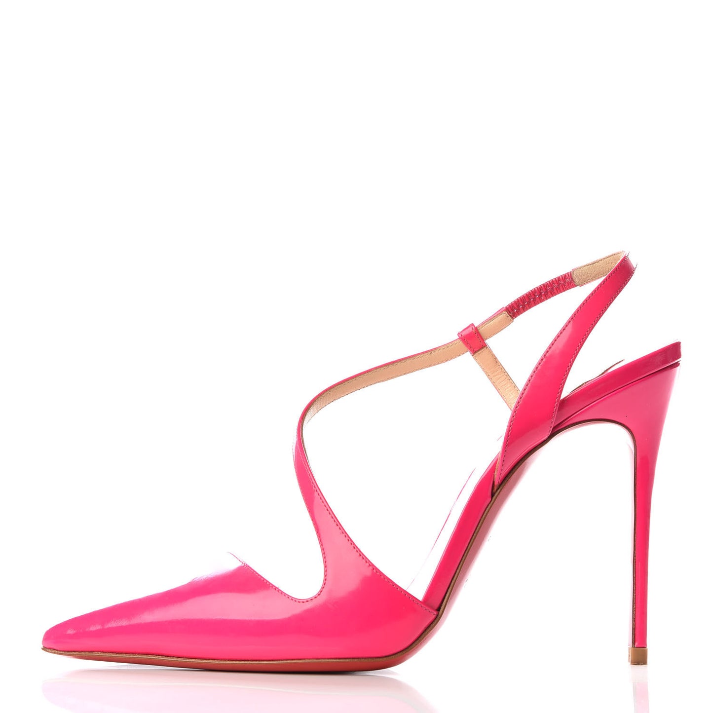 Patent Fluo June 100 Slingback Pumps 38.5 Rose Matador