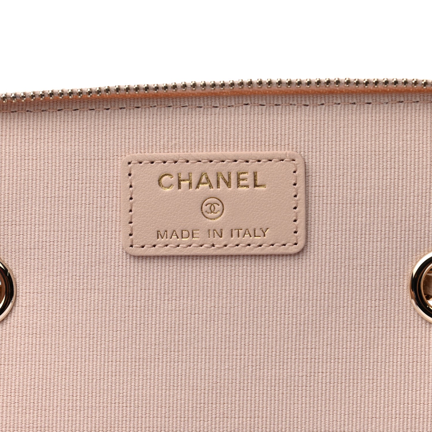 Chanel Caviar Quilted Small Vanity Case With Chain Light Beige 6 of 9