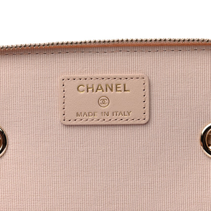 Chanel Caviar Quilted Small Vanity Case With Chain Light Beige 6 of 9