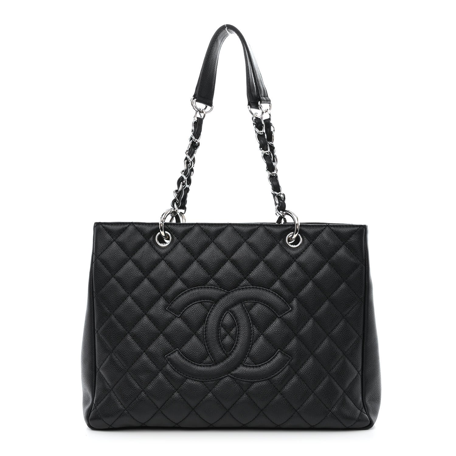 Chanel Caviar Quilted Grand Shopping Tote GST Black 1 of 12