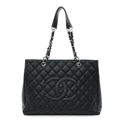 Chanel Caviar Quilted Grand Shopping Tote GST Black 1 of 12