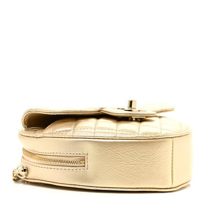 Chanel Metallic Lambskin Quilted CC In Love Heart Bag Gold 4 of 11