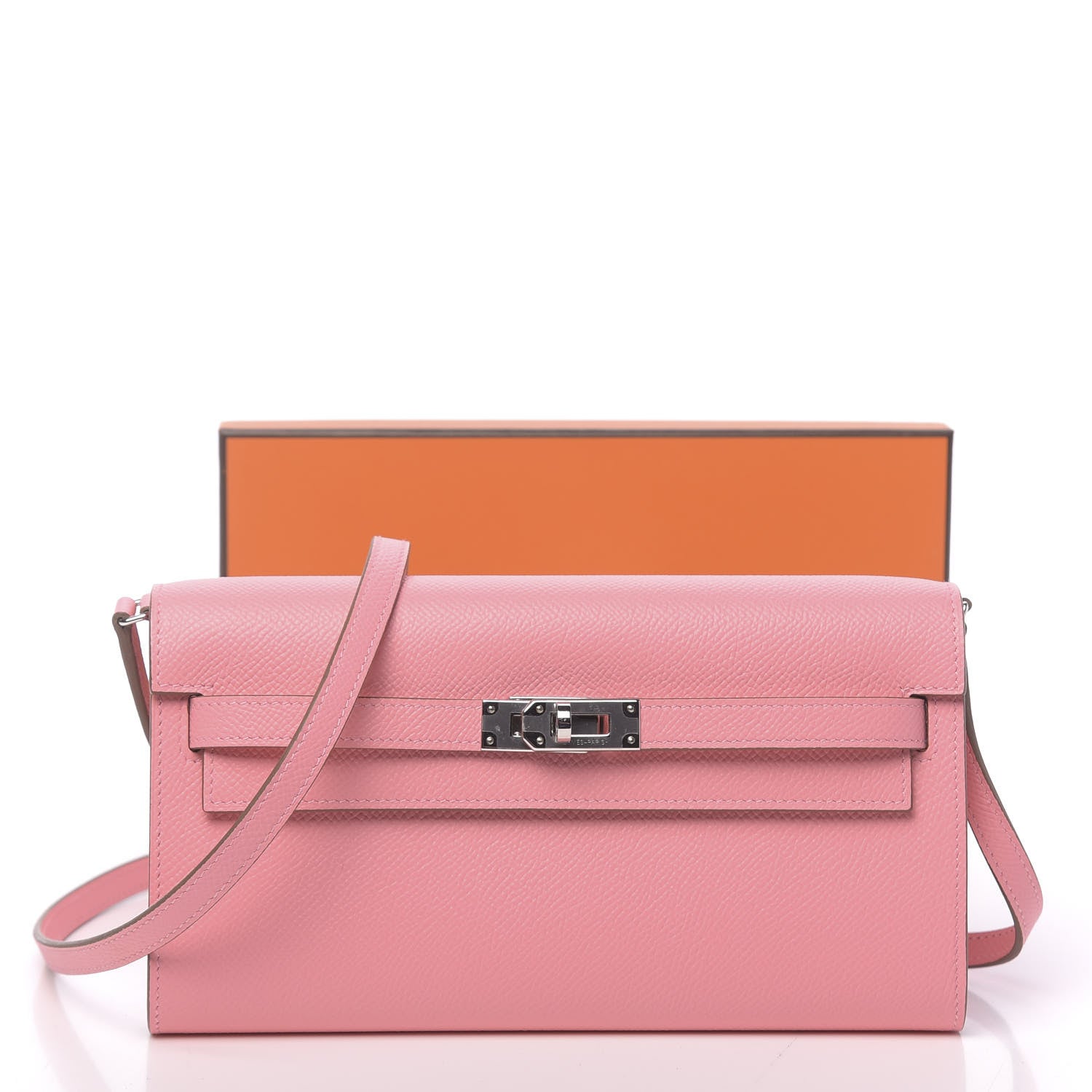 Hermes Epsom Kelly Wallet To Go Rose Confetti 10 of 10