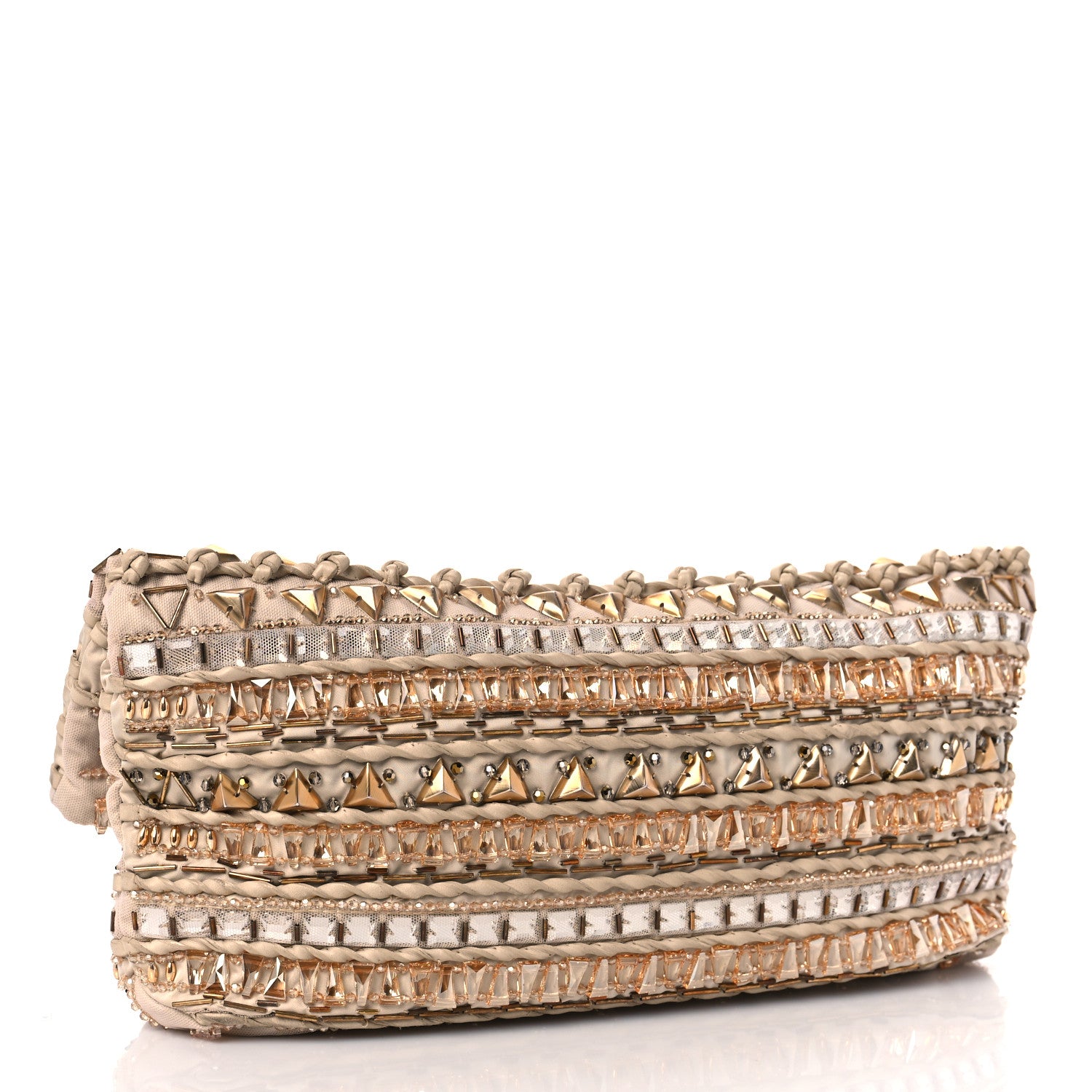 Louis Vuitton Canvas Crystal Embellished Altair Clutch 3 of 9