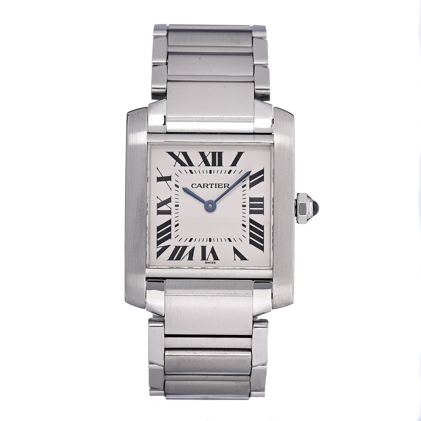 Stainless Steel 25mm Tank Francaise Quartz Watch