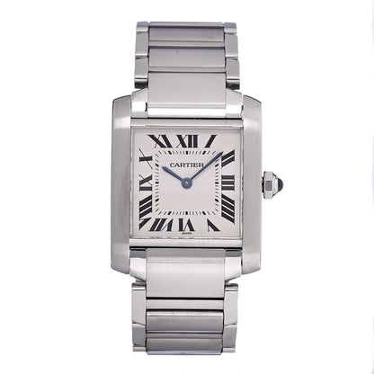 Cartier Stainless Steel 25mm Tank Francaise Quartz Watch 1 of 10