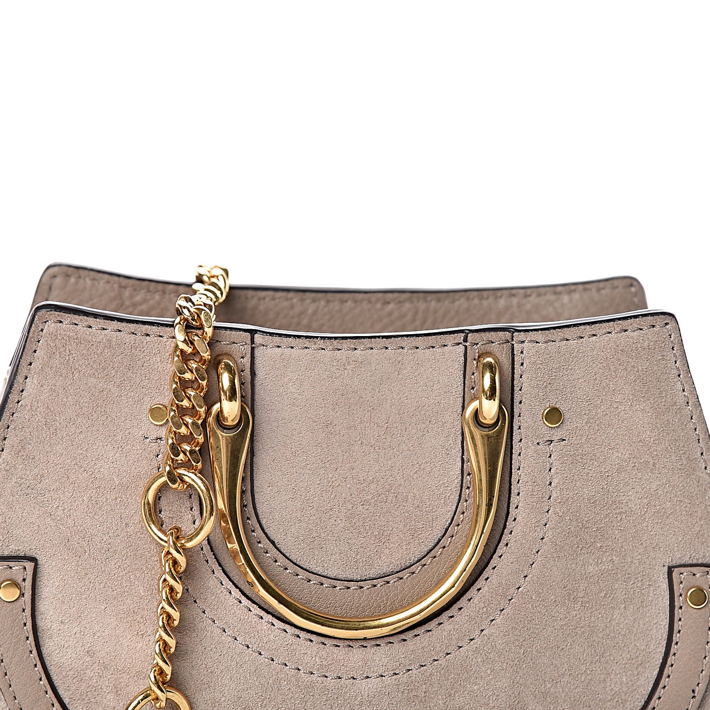 Calfskin Suede Mini Pixie Signature Belt Bag Motty Grey