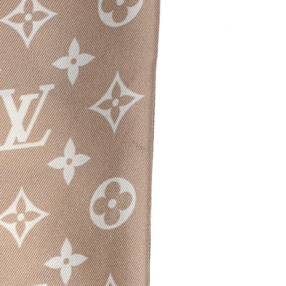 Louis Vuitton Silk Monogram Marbles Classic Bandeau Kaki Beige White 4 of 6