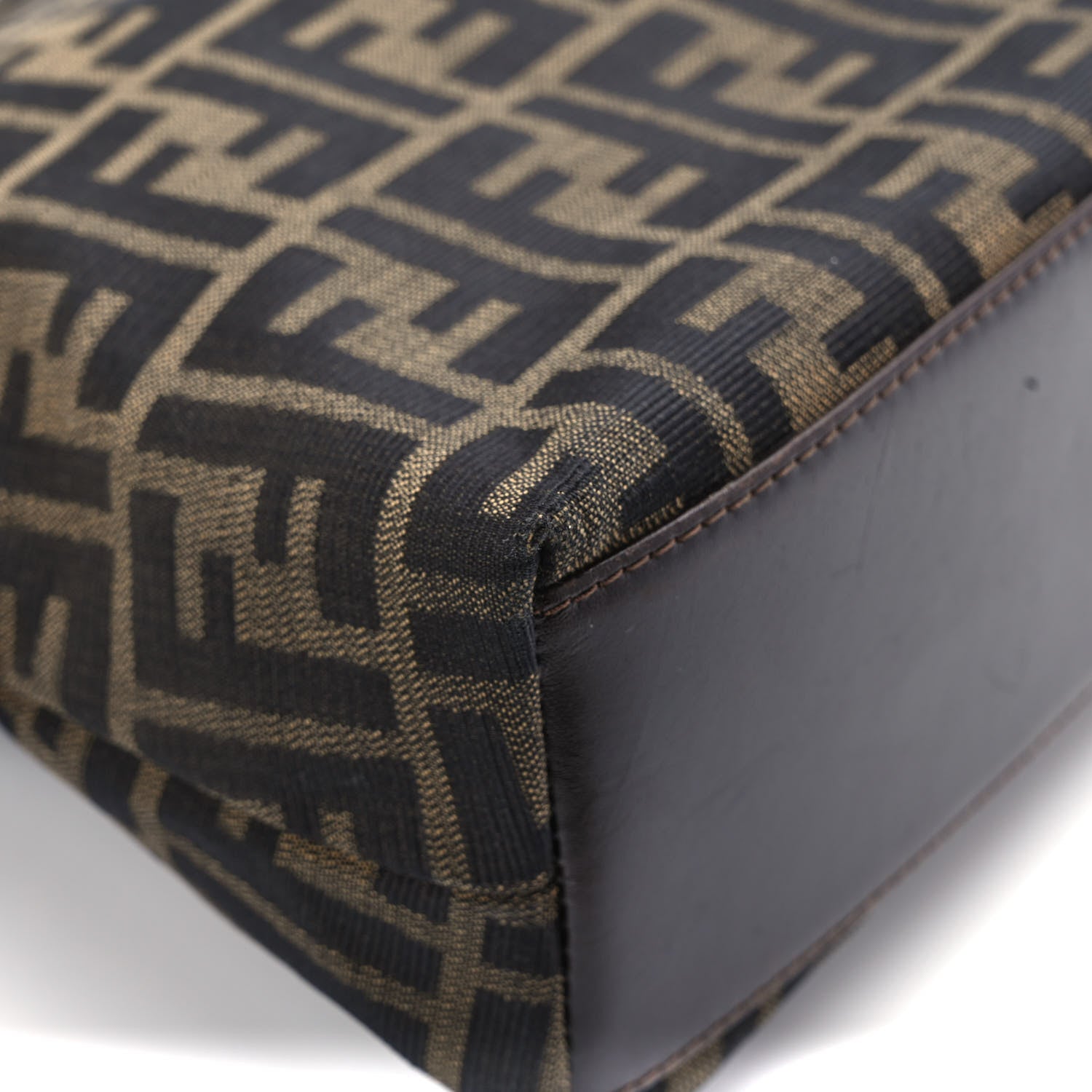 Fendi Zucca Top Handle Tote Tobacco 8 of 9