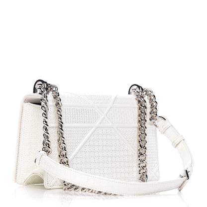 Christian Dior Patent Micro-Cannage Small Diorama Flap Bag White 3 of 13