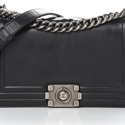 Chanel Calfskin Medium Boy Flap Black 8 of 19