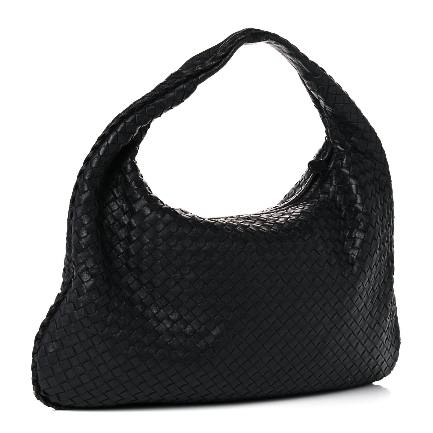 Nappa Intrecciato Large Veneta Hobo Tourmaline