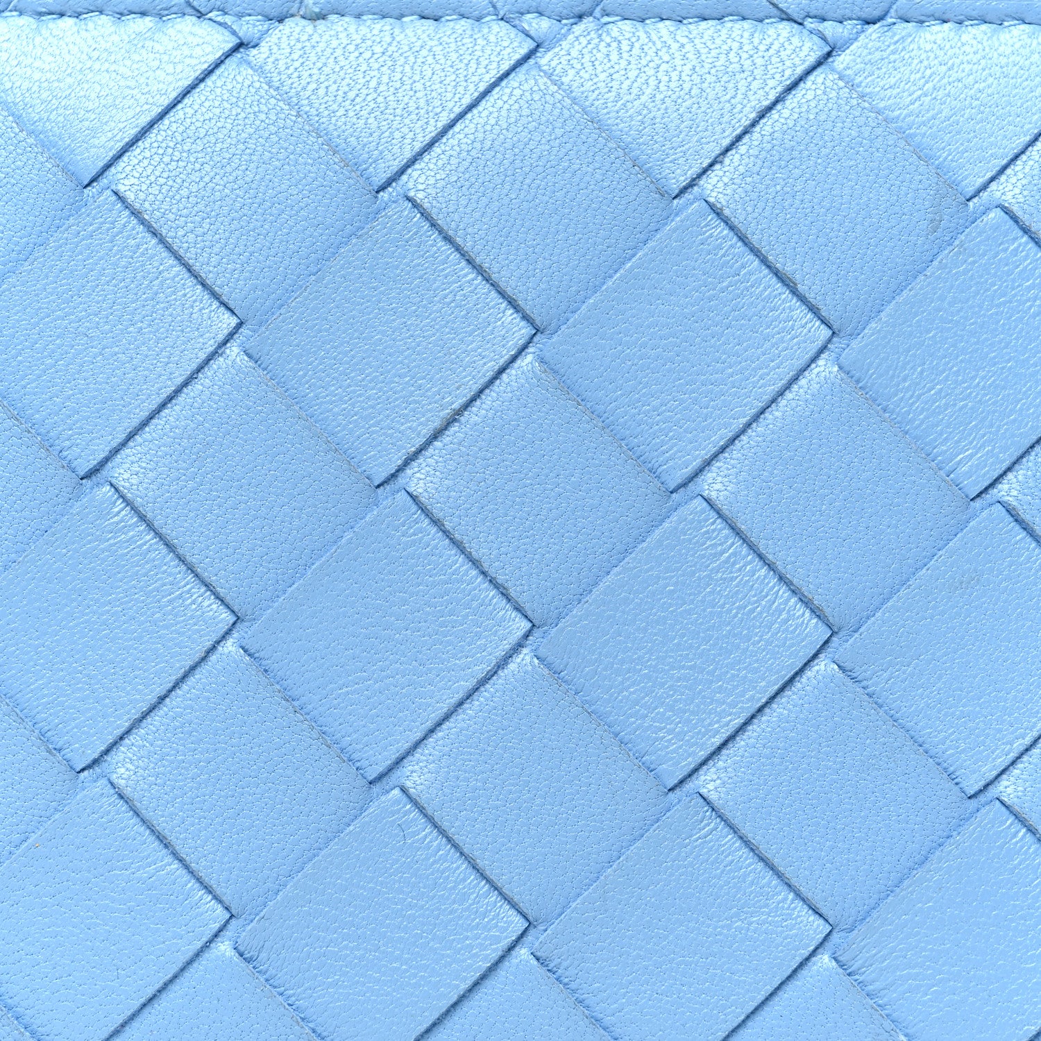 Bottega Veneta Nappa Intrecciato Small Bi-Fold Zip Wallet Ice 7 of 7