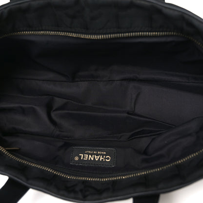 Chanel Nylon Travel Bowler Black 5 of 10