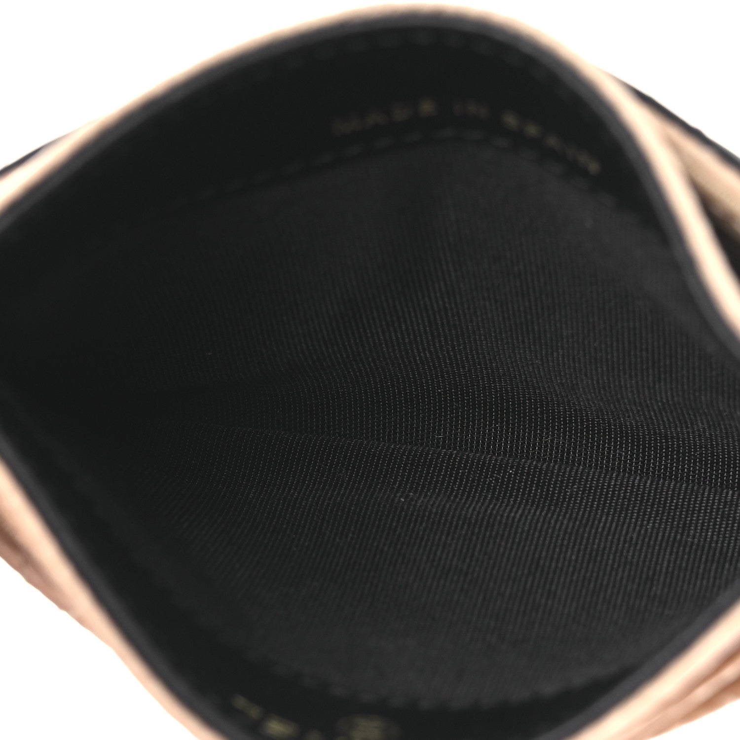 Chanel Caviar Quilted Filigree Card Holder Beige Black 5 of 8