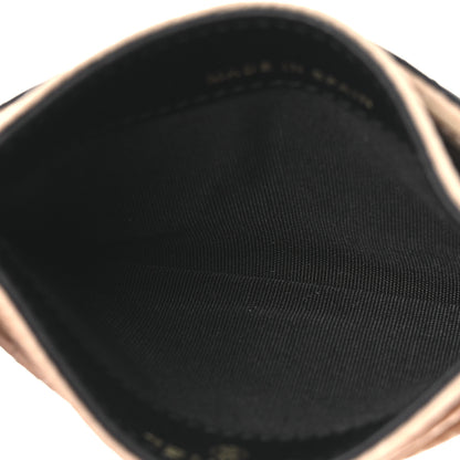 Chanel Caviar Quilted Filigree Card Holder Beige Black 5 of 8