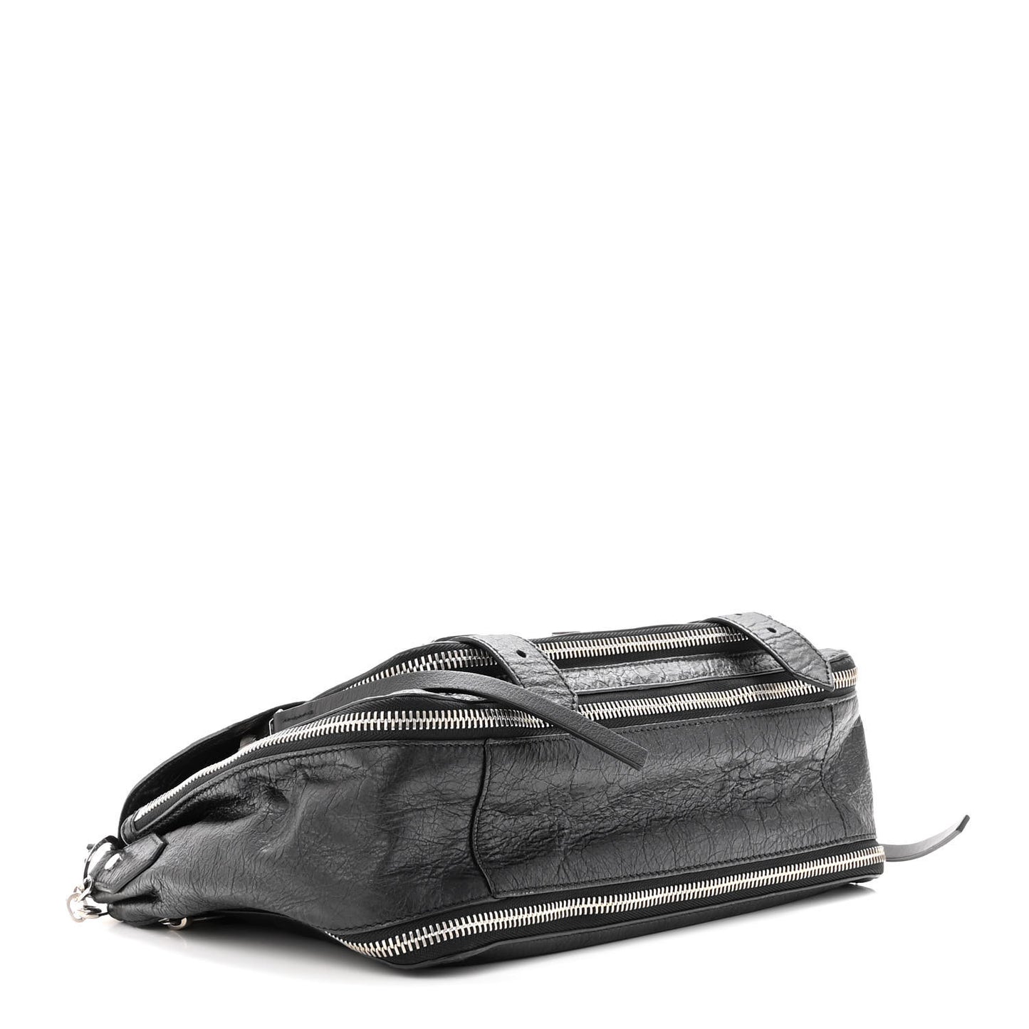 Lambskin Medium PS1 Plus Zip Satchel Black