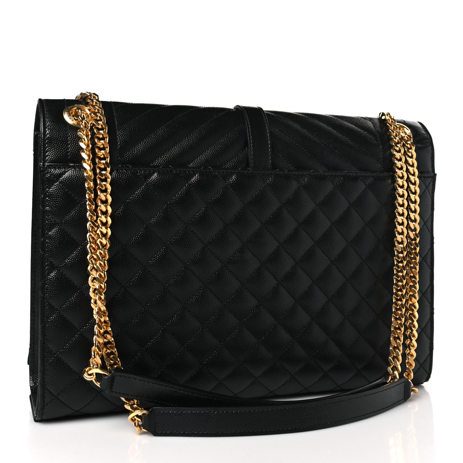 Saint Laurent Grain De Poudre Textured Mixed Matelasse Large Triquilt Monogram Satchel 3 of 8