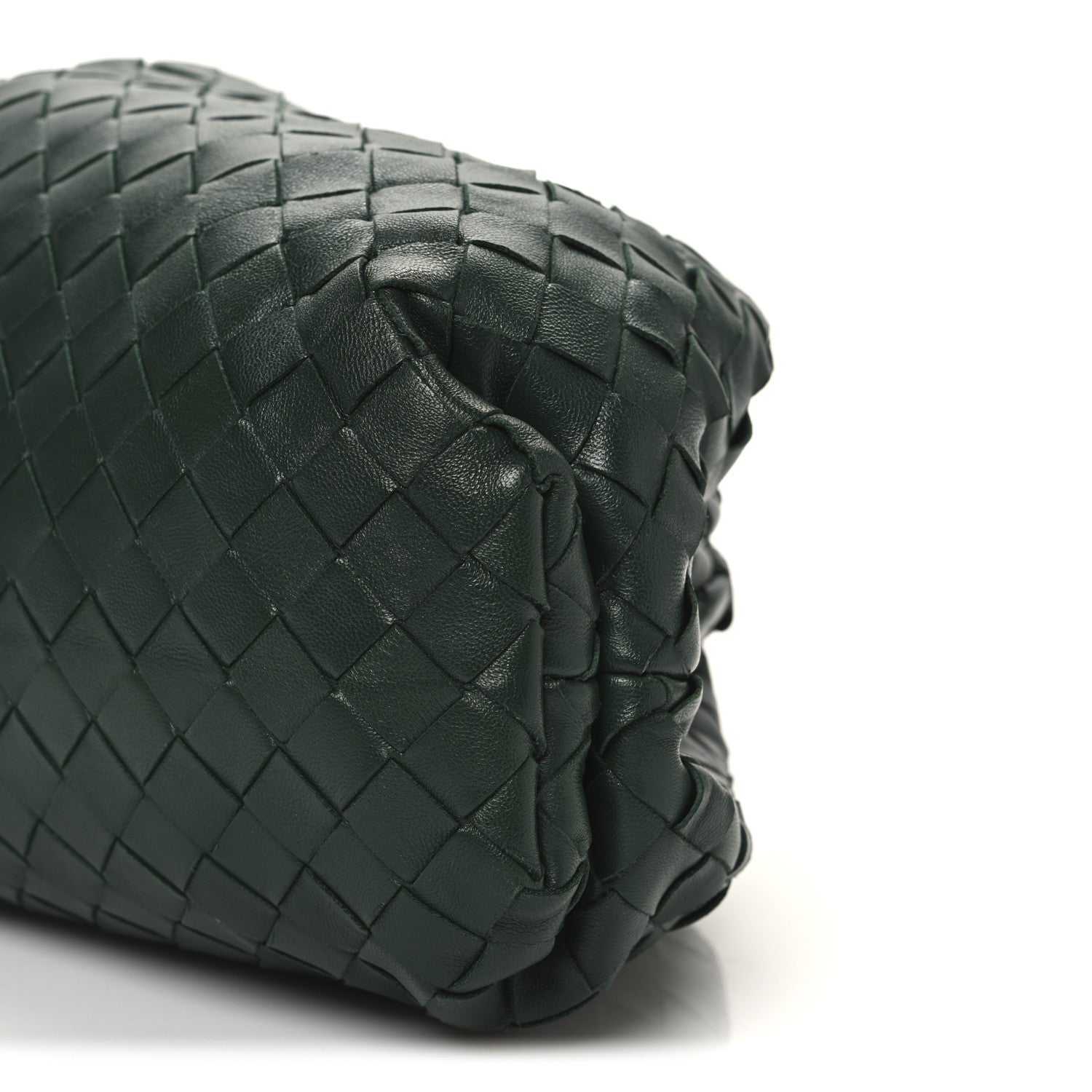 Bottega Veneta Nappa Maxi Intrecciato The Pouch Oversized Clutch Raintree 11 of 11
