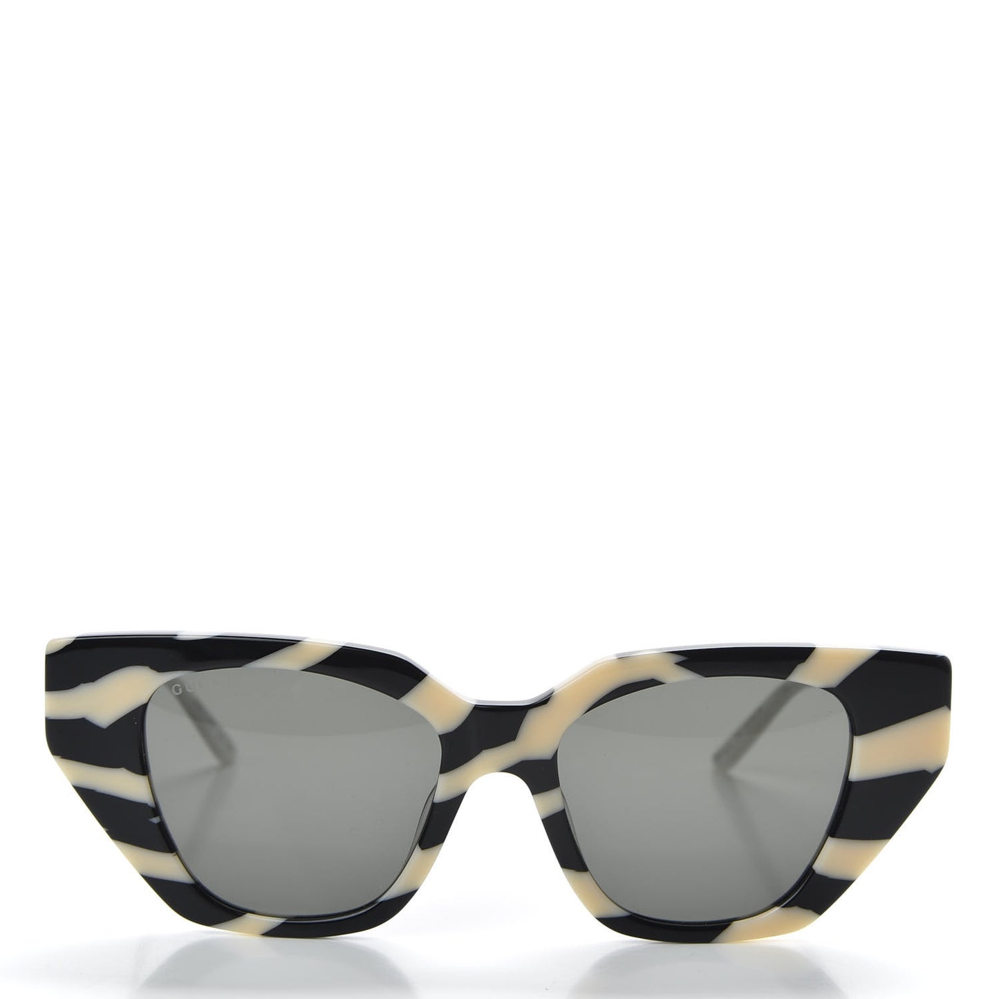 Acetate Crystal Embellished Cat Eye Sunglasses GG0641S Black Off White