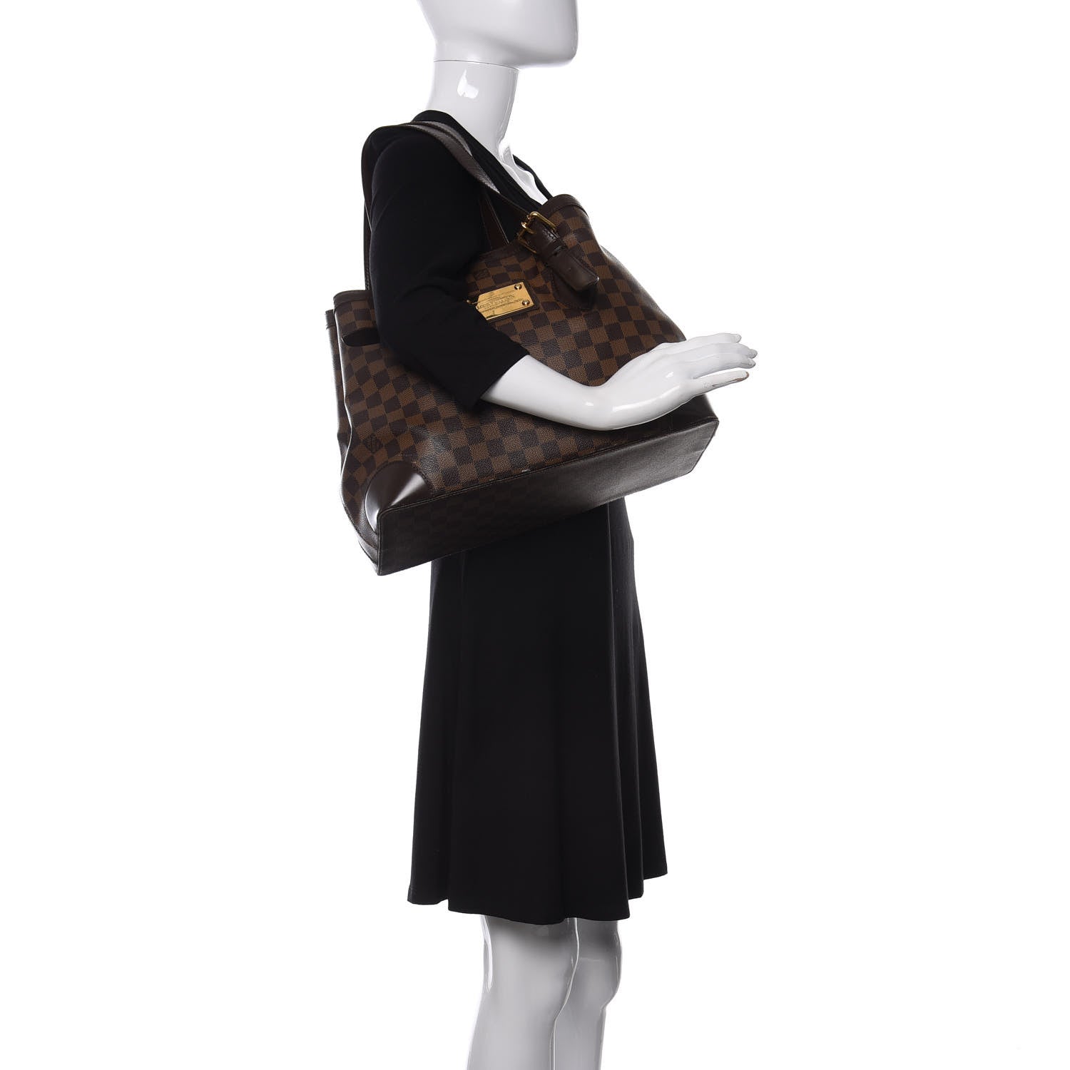 Louis Vuitton Damier Ebene Hampstead MM 2 of 9