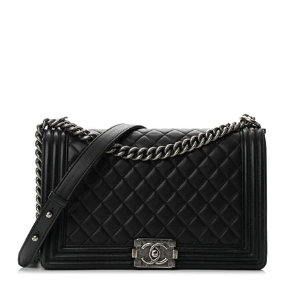 Chanel Lambskin Quilted New Medium Boy Flap Black 1 of 10