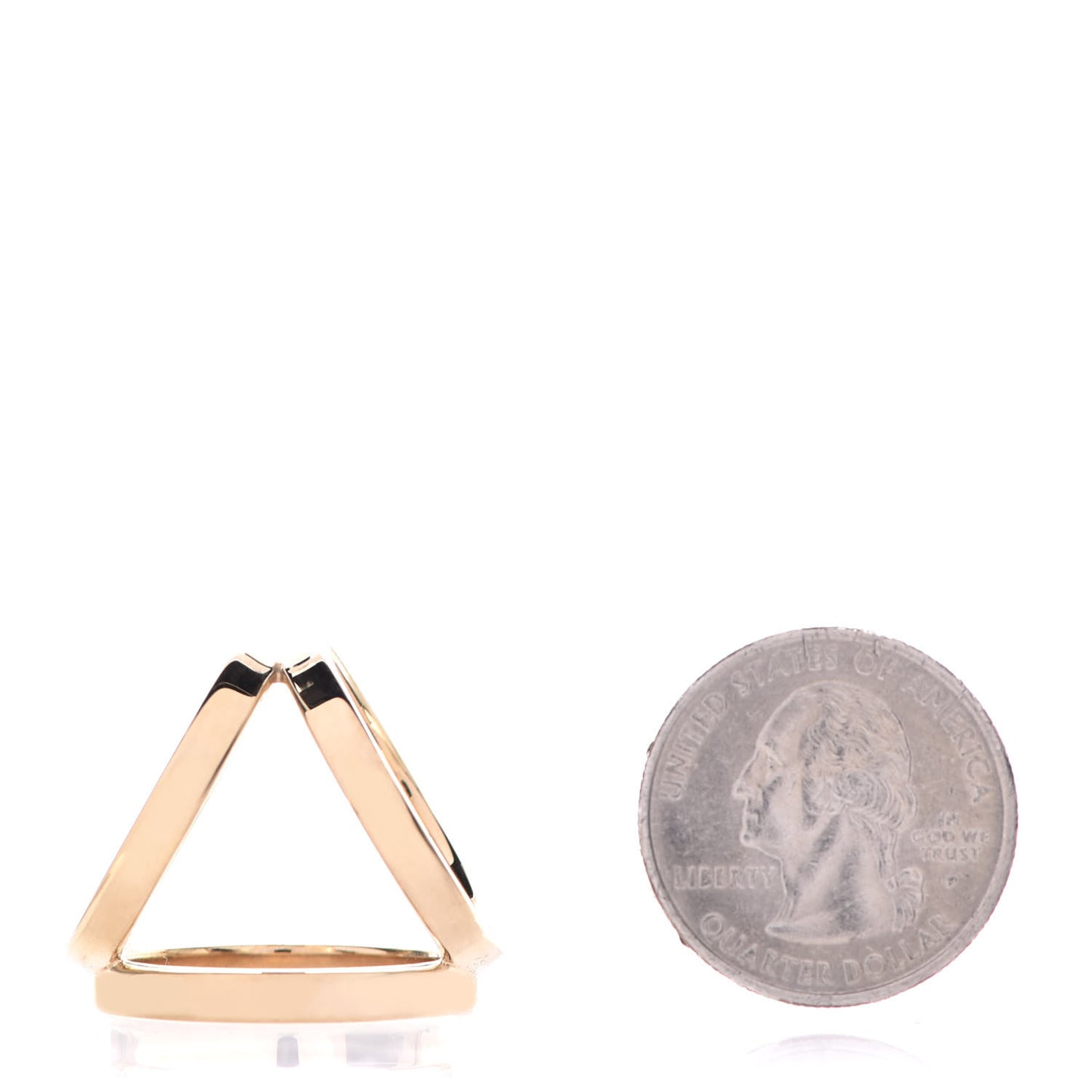 Permabrass Rose Gold Plated Trio Scarf Ring
