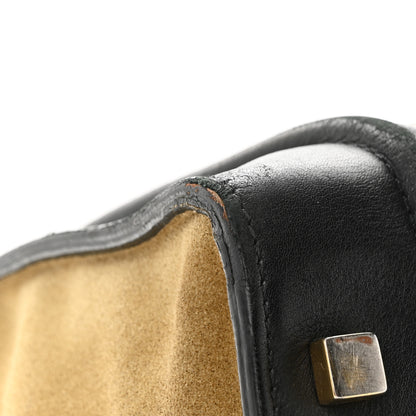 Celine Satin Calfskin Suede Mini Tri-Color Luggage Olive 12 of 15