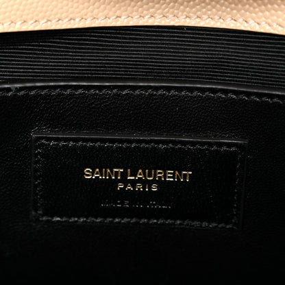 Saint Laurent Grain De Poudre Medium Monogram Kate Satchel Nude Powder 6 of 12