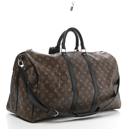 Louis Vuitton Monogram Macassar Keepall Bandouliere 55 3 of 10