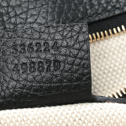 Gucci Pebbled Calfskin Medium Soho Flap Crossbody Black 7 of 10