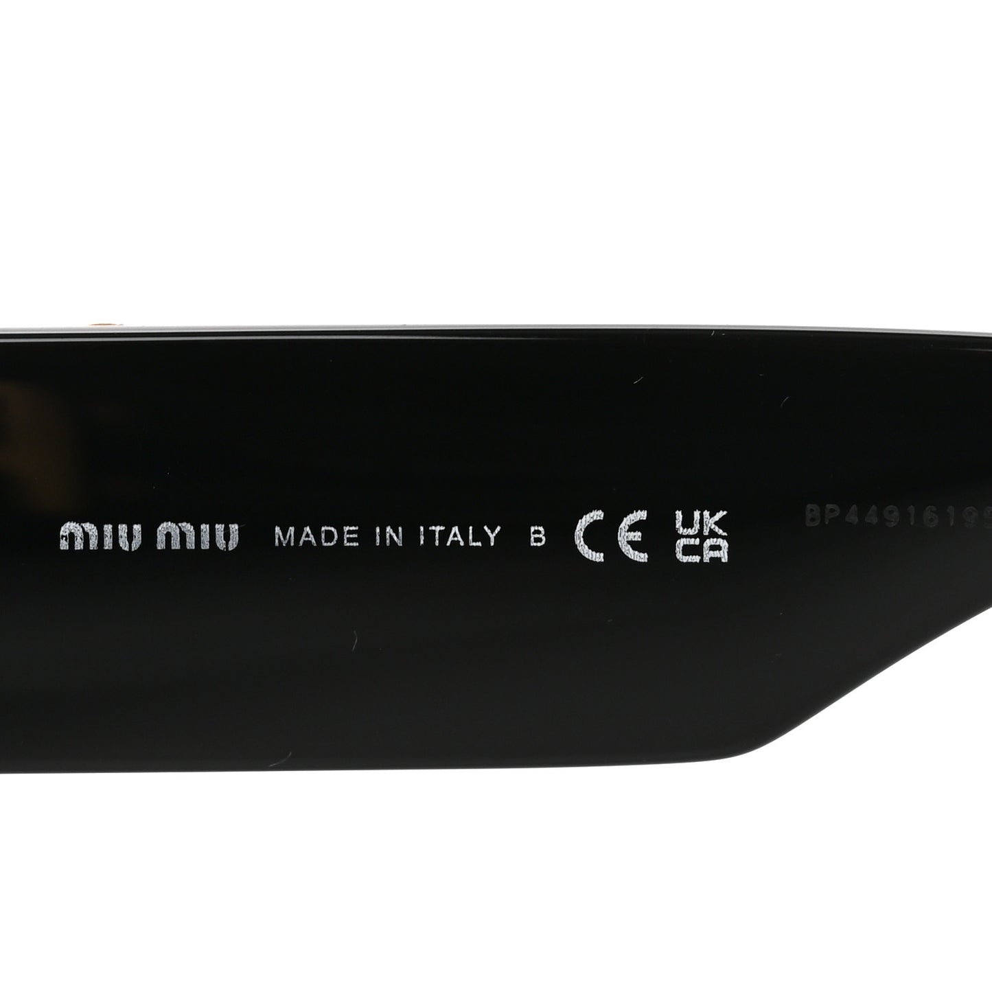 Acetate Rectangle Sunglasses SMU 10W Black
