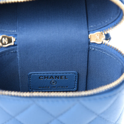 Chanel Caviar Quilted Phone Holder With Chain Blue 8 of 11
