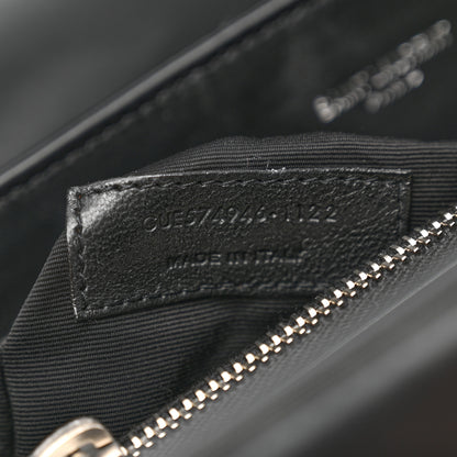 Saint Laurent Calfskin Y Quilted Monogram Medium Loulou Chain Satchel Black 7 of 10