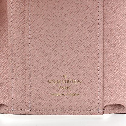 Louis Vuitton Damier Ebene Zoe Wallet Rose Ballerine 6 of 8