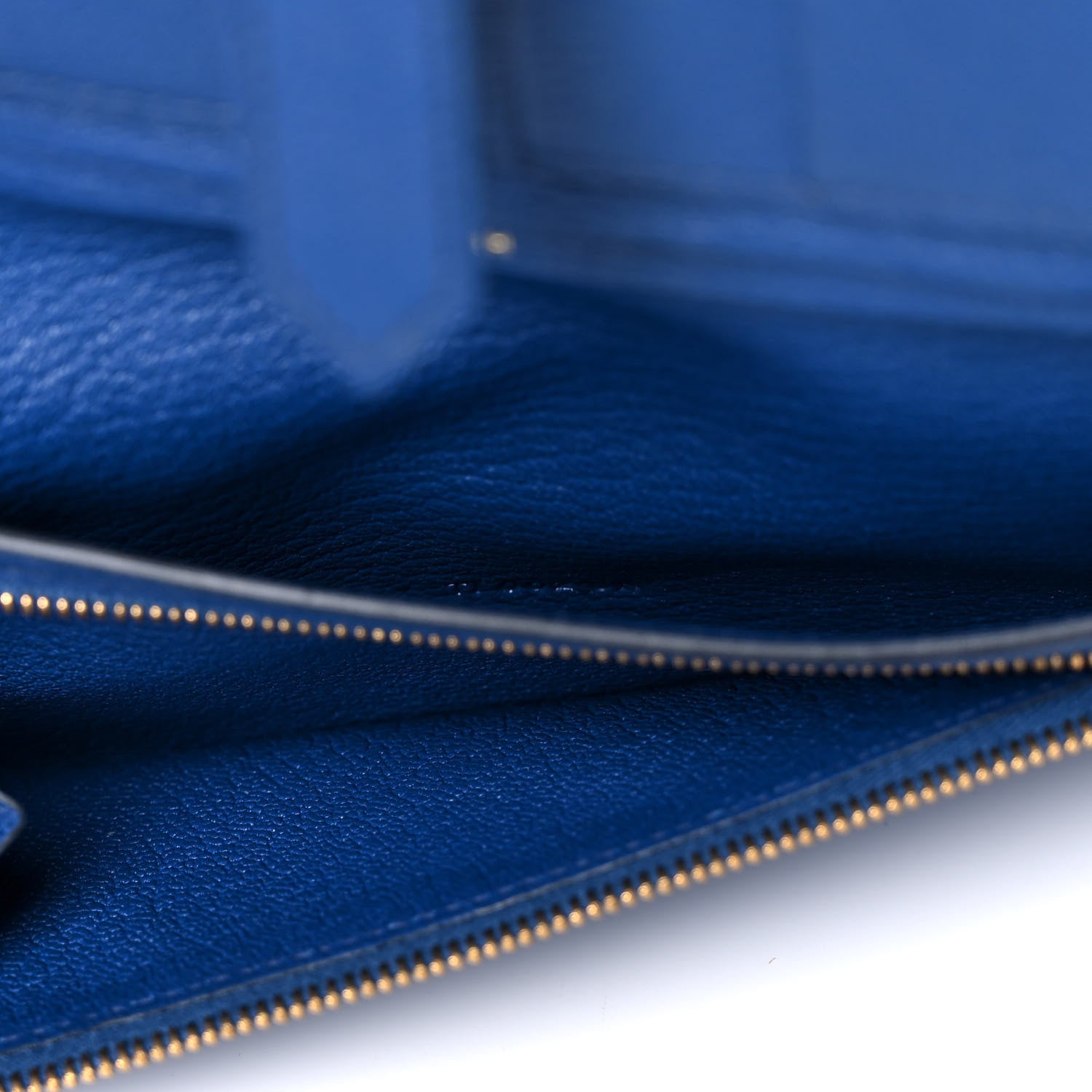Hermes Chevre Mysore Bearn Gusset Wallet Bleu Saphir 12 of 13
