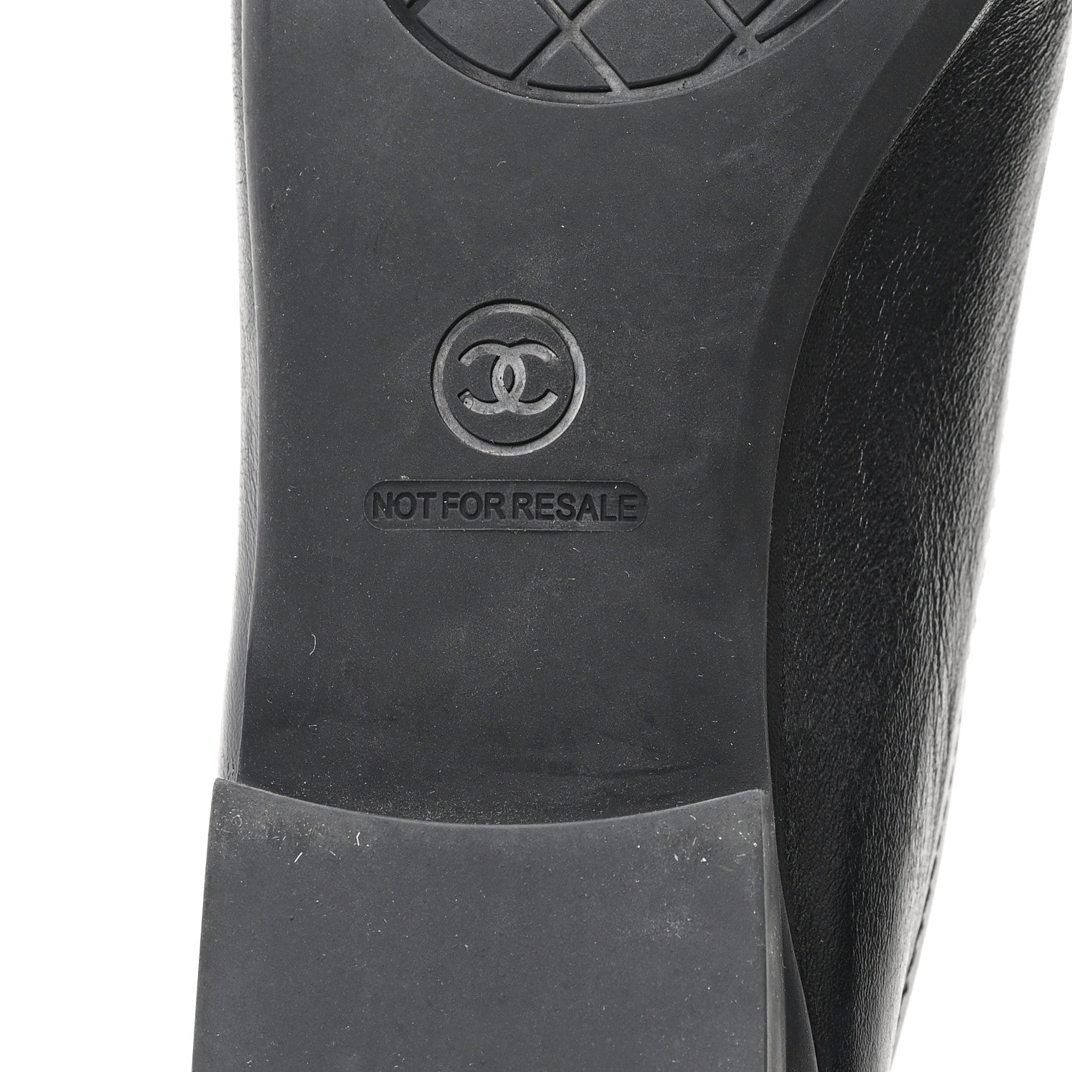 Chanel Lambskin Cap Toe CC Uniform Ballerina Flats 38.5 Black 7 of 11