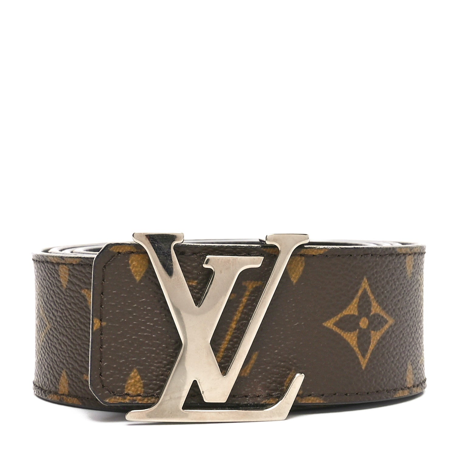 Louis Vuitton Monogram Calfskin 40mm LV Initiales Reversible Belt 110 44 Black 1 of 5