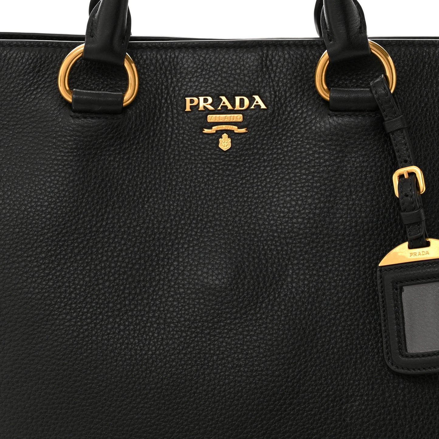 Vitello Daino Tote Black