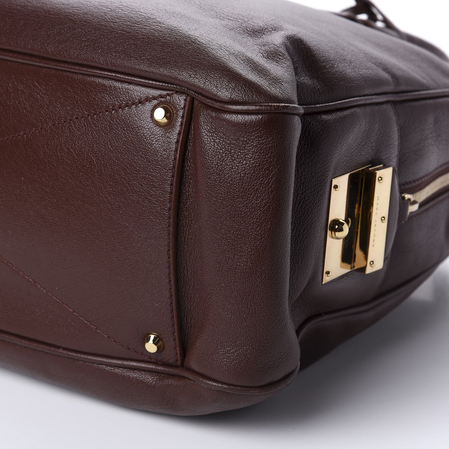 Lambskin Prince Georgie Flight Tote Chestnut