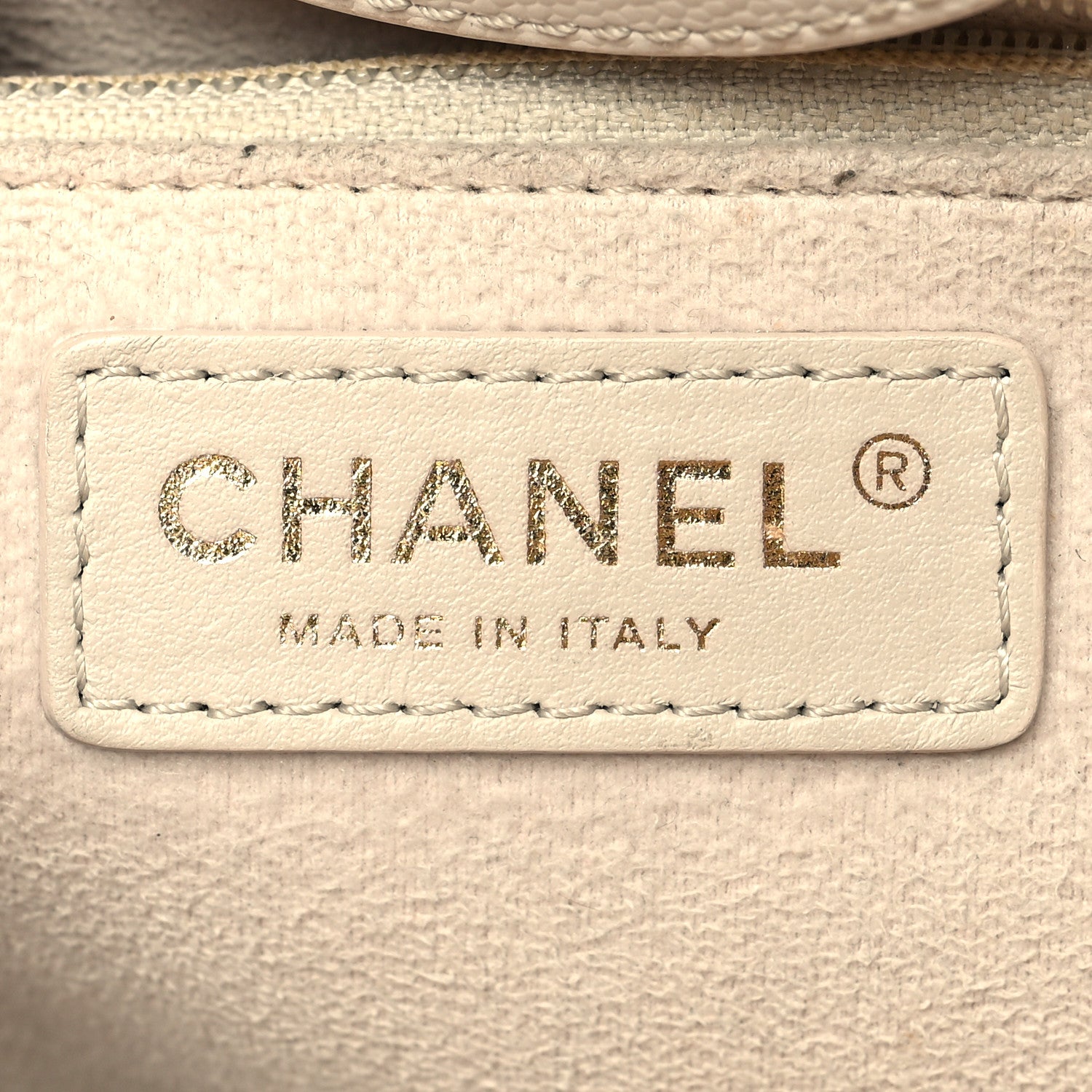 Chanel Caviar Small Studded Deauville Tote Ivory 6 of 16