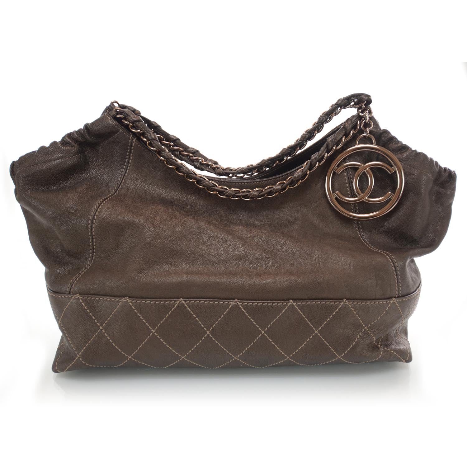 Chanel Leather Baby Coco Cabas Bronze 1 of 9
