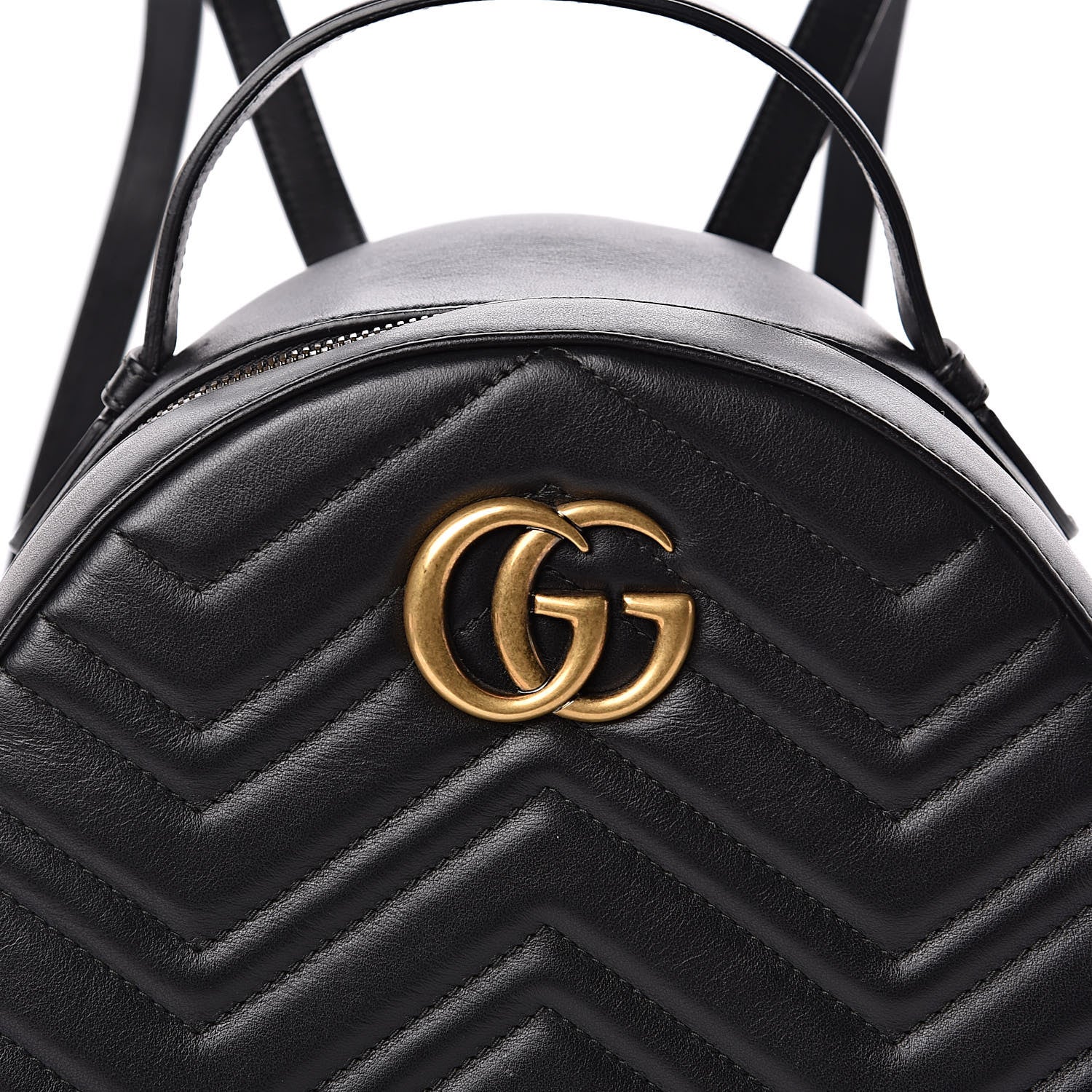 Gucci Calfskin Matelasse GG Marmont Backpack Black 10 of 10