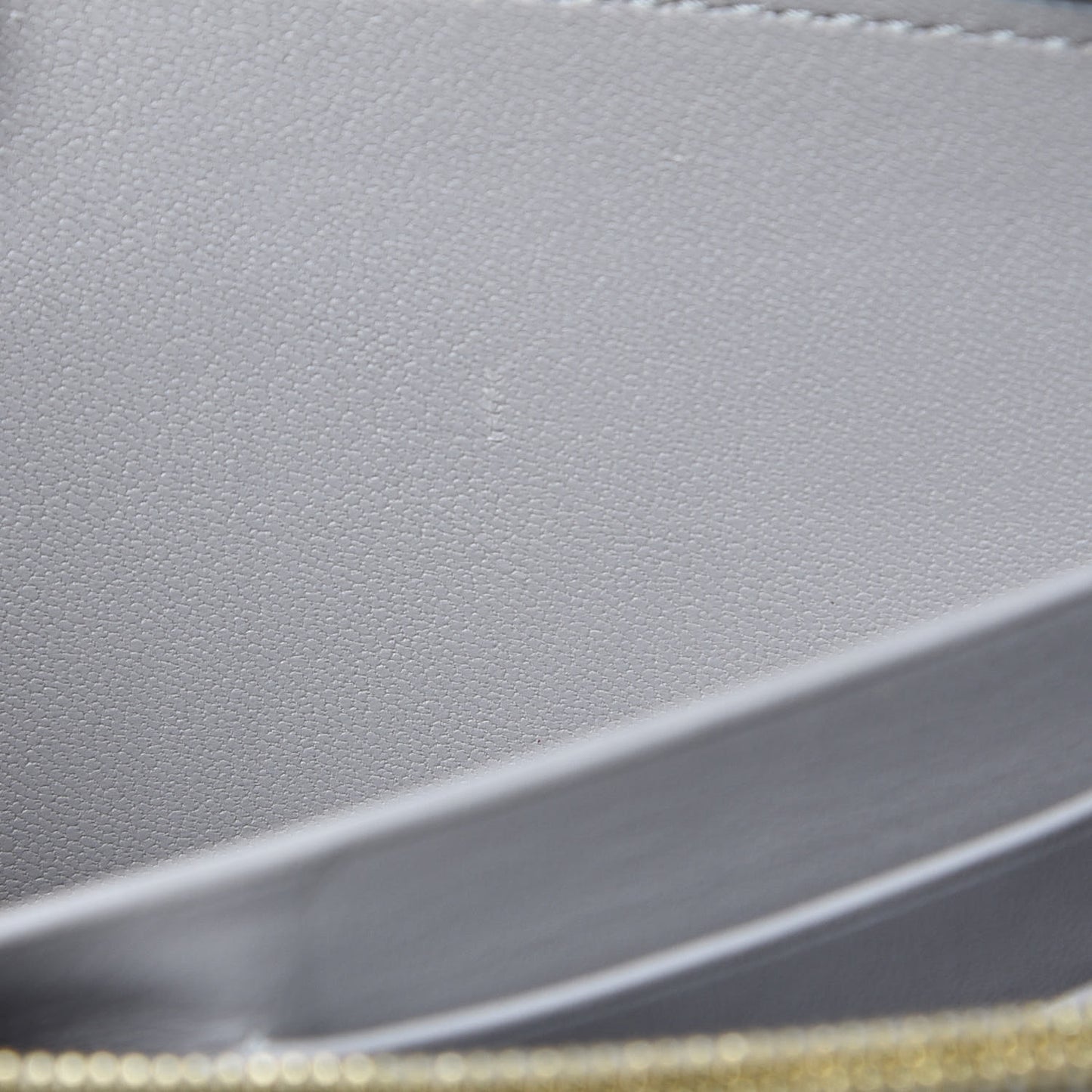 Lambskin Large Zip Around Multifunction Wallet Grey