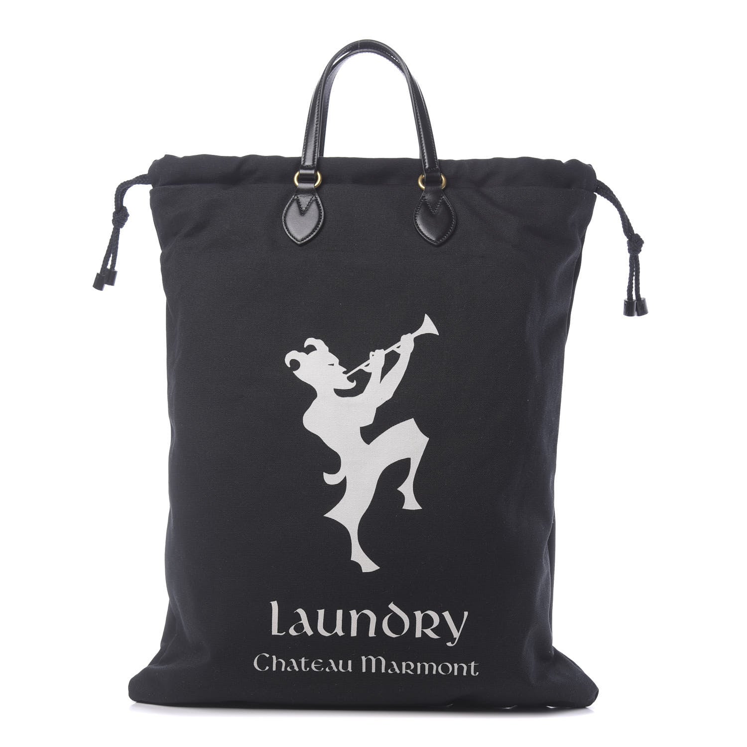 Gucci Canvas Chateau Marmont Drawstring Tote Black 1 of 10