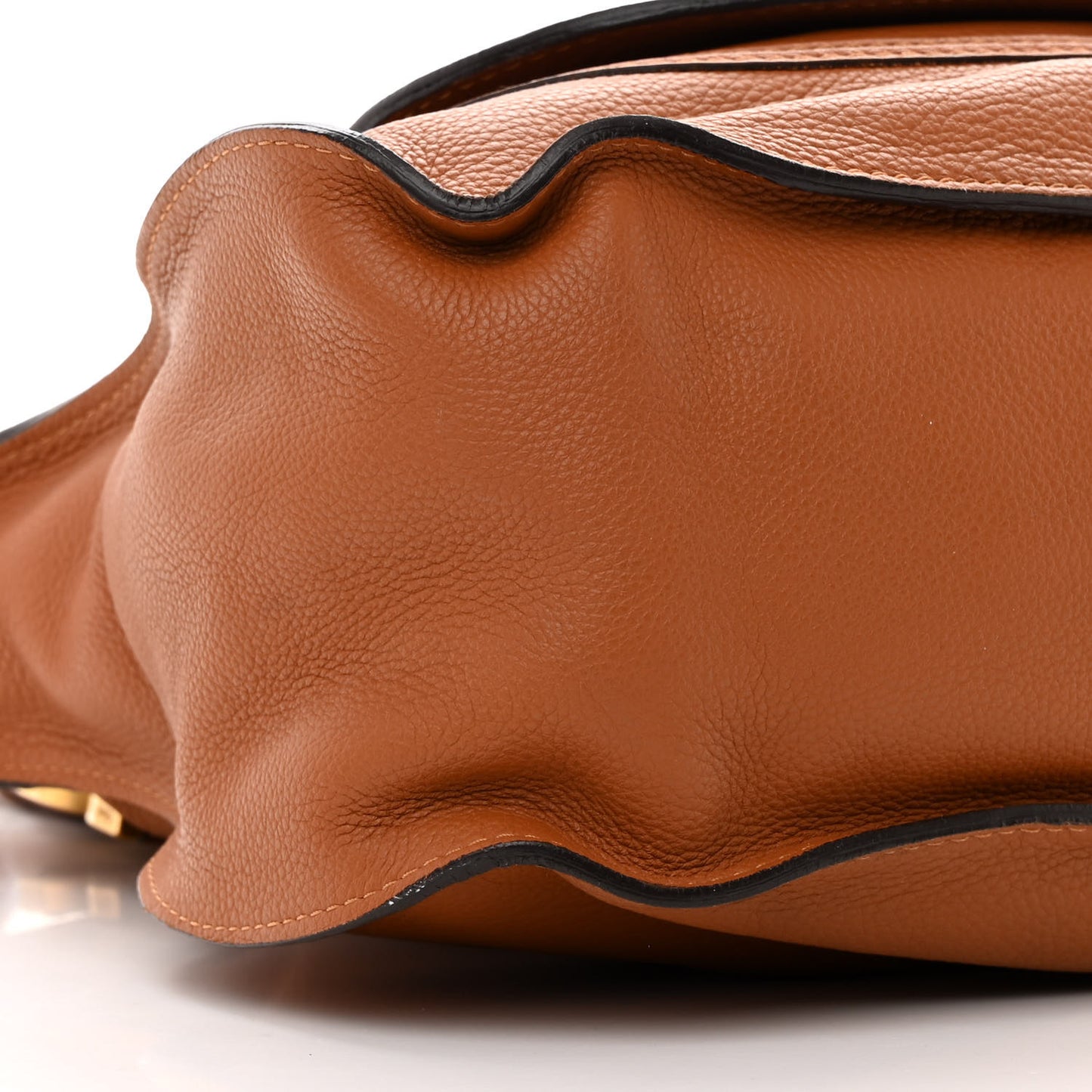 Calfskin Large Marcie Satchel Tan